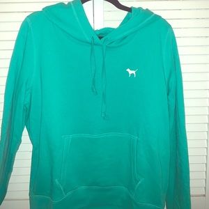 Green VS pink hoodie